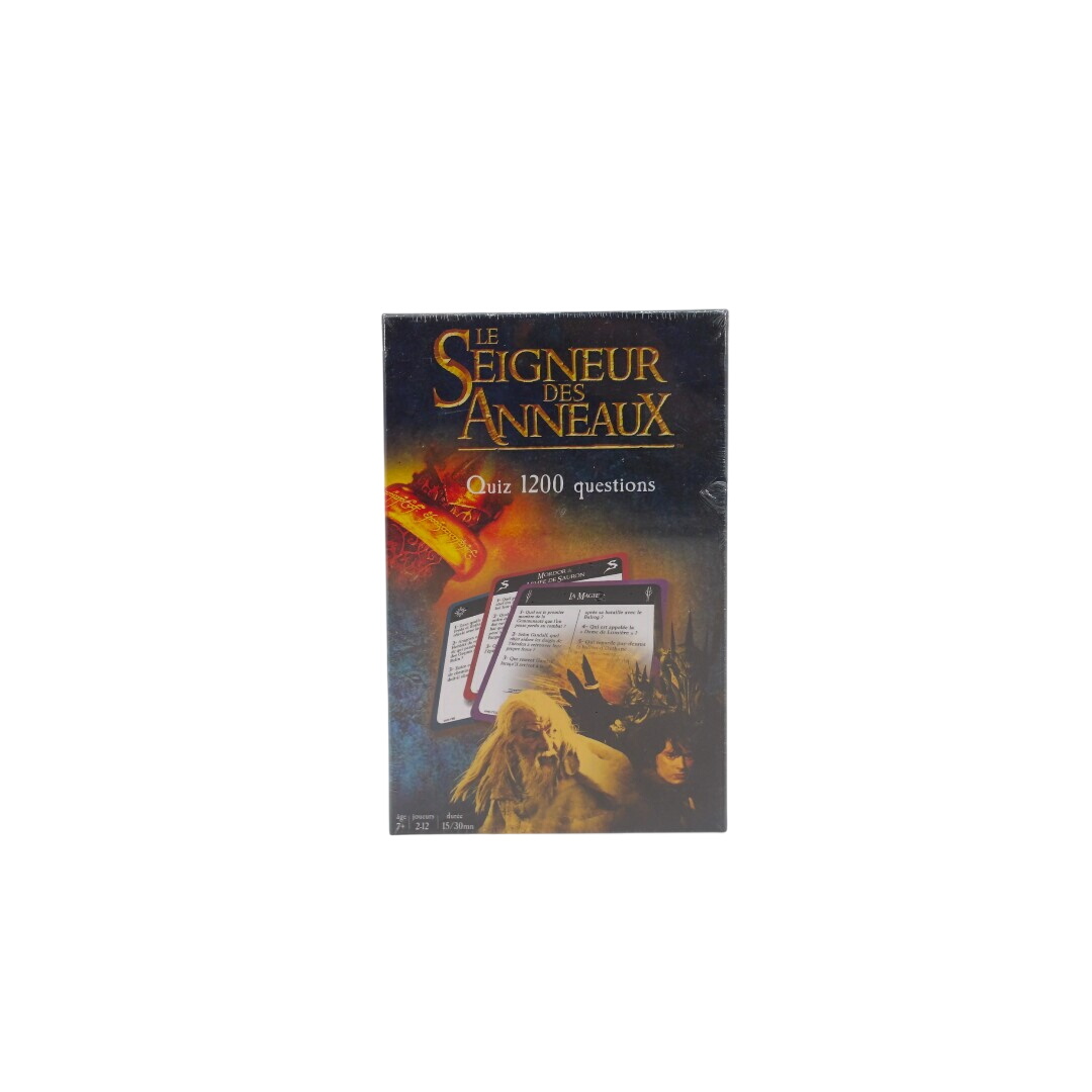 Acheter Quiz 1200 questions - Le seigneur des anneaux- Édition 2022 Très bon état - 16,80 € Quiz 1200 questions - Le seigneur des anneaux- Édition 2022 Très bon état - reconditionné disponible sur Label Emmaüs
